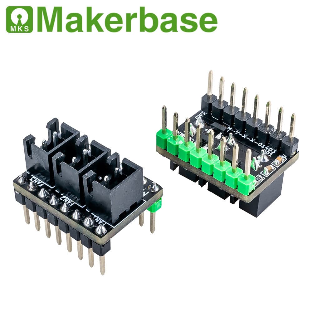 Makerbase 3MOS Plug-in 3-Way Fan Expansion Module for 5-Slot Mainboard for fpv drones 4