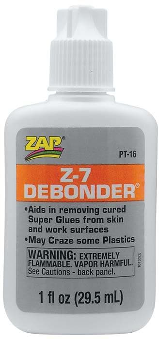 Zap PT16 Adhesives Z-7 CA Glue De-Bonder 1 oz Glue for fpv drones