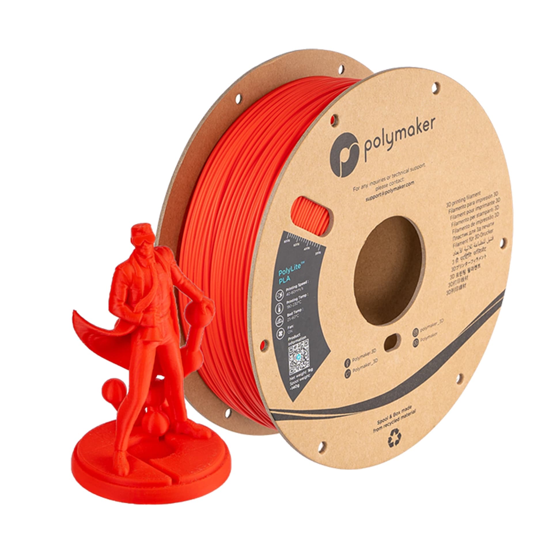 Polymaker PolyLite PLA 1.75mm Filament 1kg for fpv drones