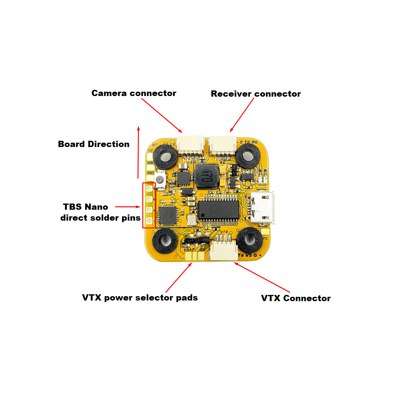 Pyrodrone F7 - MPU6000 Flight Controller W/Pit mode - 20*20mm for fpv drones 2
