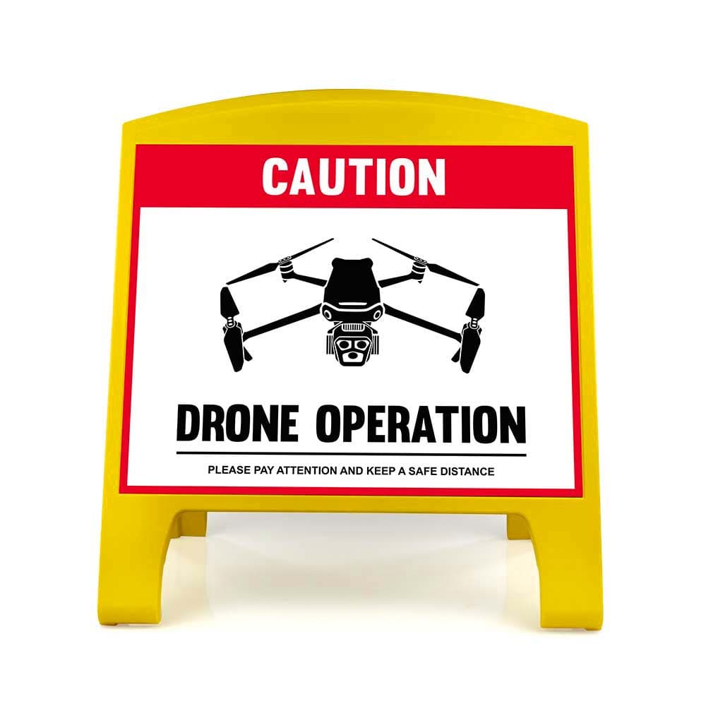 Warning Sign - Large - Drone Operation - English for fpv drones 3