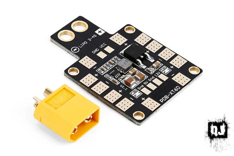 Matek Systems PDB-XT60 W/ BEC 5V & 12V 2oz Copper