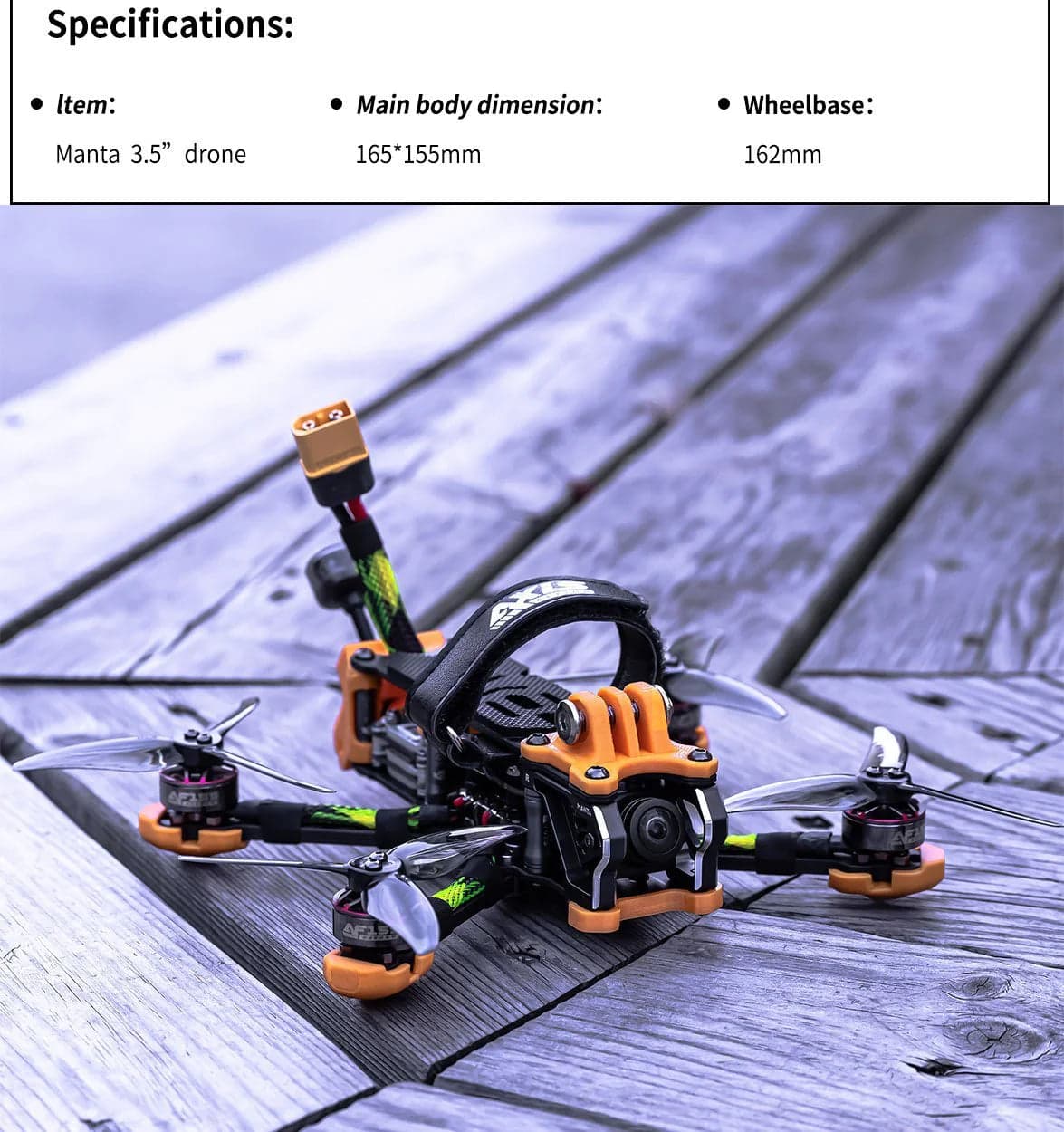Axisflying Manta 3.5" FPV BNF HD Drone for fpv drones 6