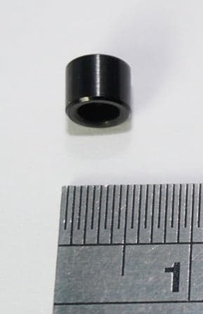 6mm M3 F/F Aluminum Standoff / Spacer Black Anodized 5.5mm O.D. (not threaded) - 10 Pack for fpv drones