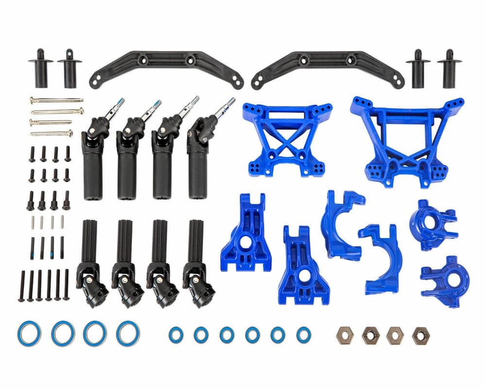 Traxxas 9080X Extreme Heavy Duty Outer Driveline and Suspension Upgrade Kit Blue for fpv drones