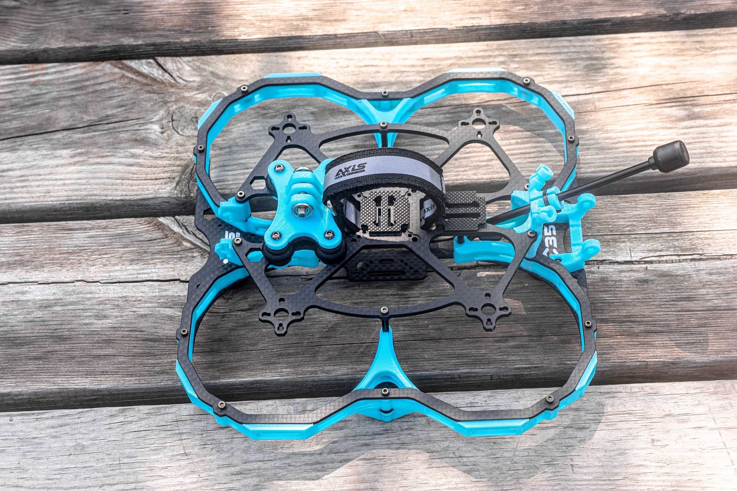 Axisflying Blue Cat C35 cinematic frame KIT (including all TPU) for fpv drones 2