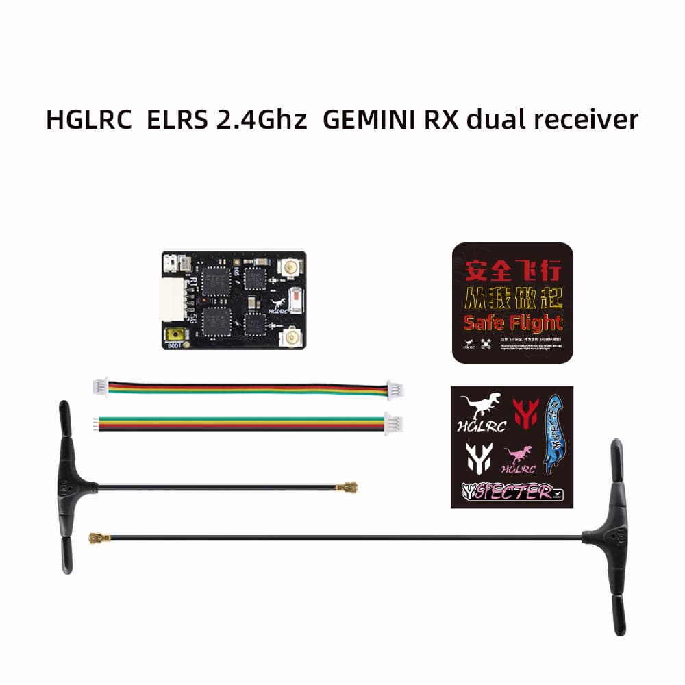 HGLRC ELRS GEMINI RX Dual Receiver 2.4G/915Mhz for fpv drones 4