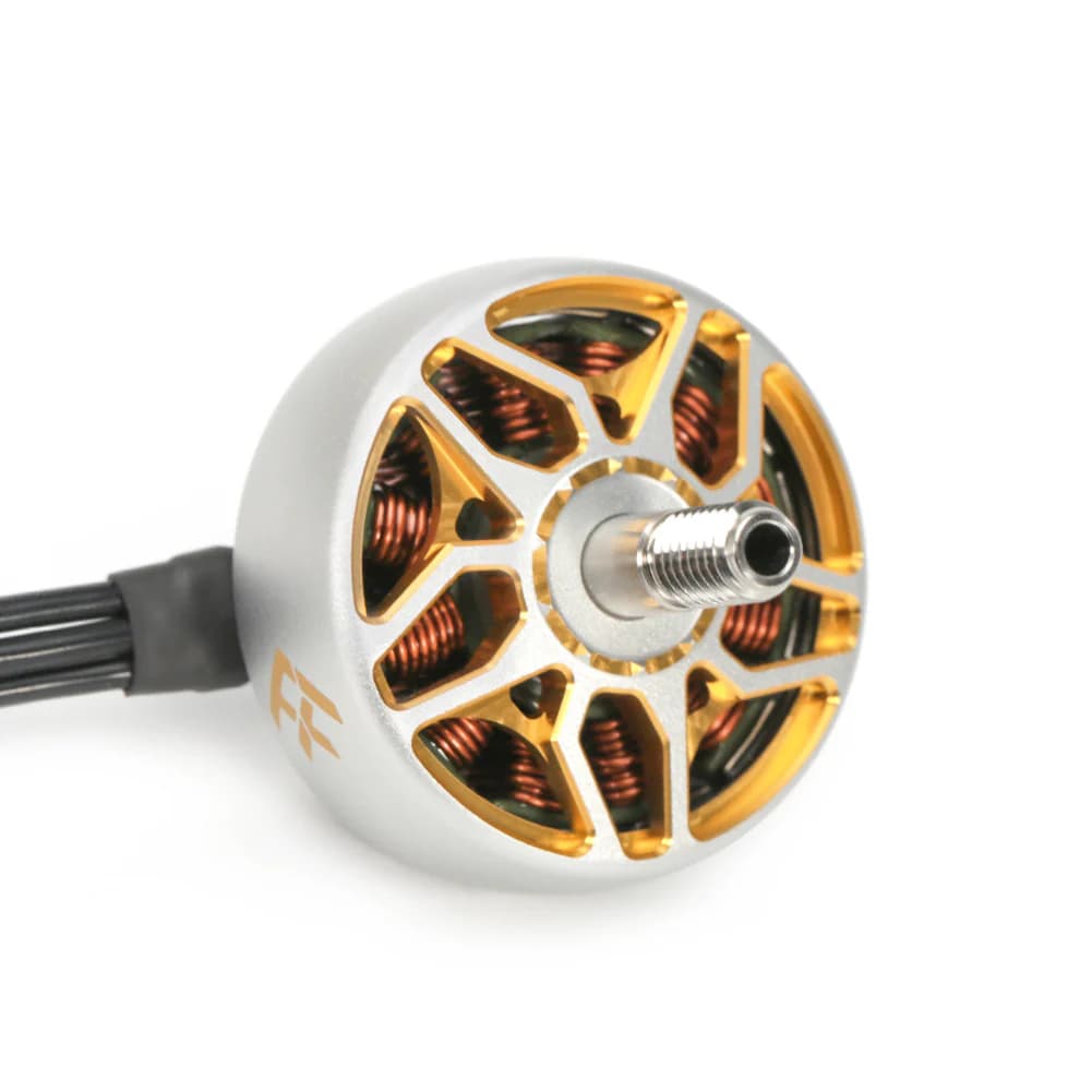 FlyFishRC Flash 2406 FPV Motor - Grey and Gold (Choose Your Kv) for fpv drones 2