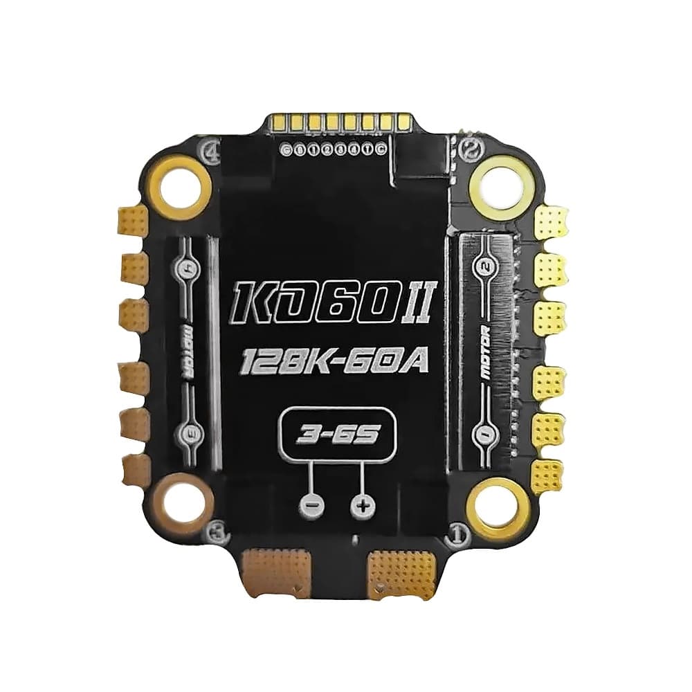Skystars KO60II 60A 3-6S AM32 4-in-1 ESC - 30x30 - 3.375 - Black for fpv drones 1