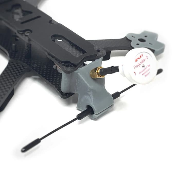 XILO Phreakstyle Antenna Mount - SMA w/ Immortal-T - Black for fpv drones 2