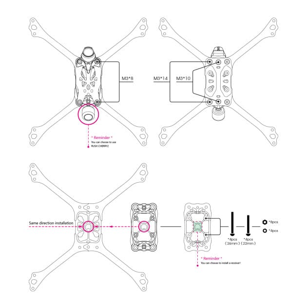 BCROW For V6 UL FPV drone frame for fpv drones 10