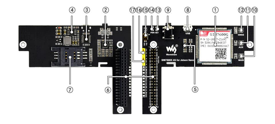 SIM7600G-H 4G / GNSS Module for Jetson Nano, LTE CAT4 for fpv drones 13