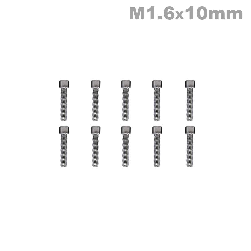 M1.6x10mm Cilinderkop Schroef (10 stuks) - RVS for fpv drones