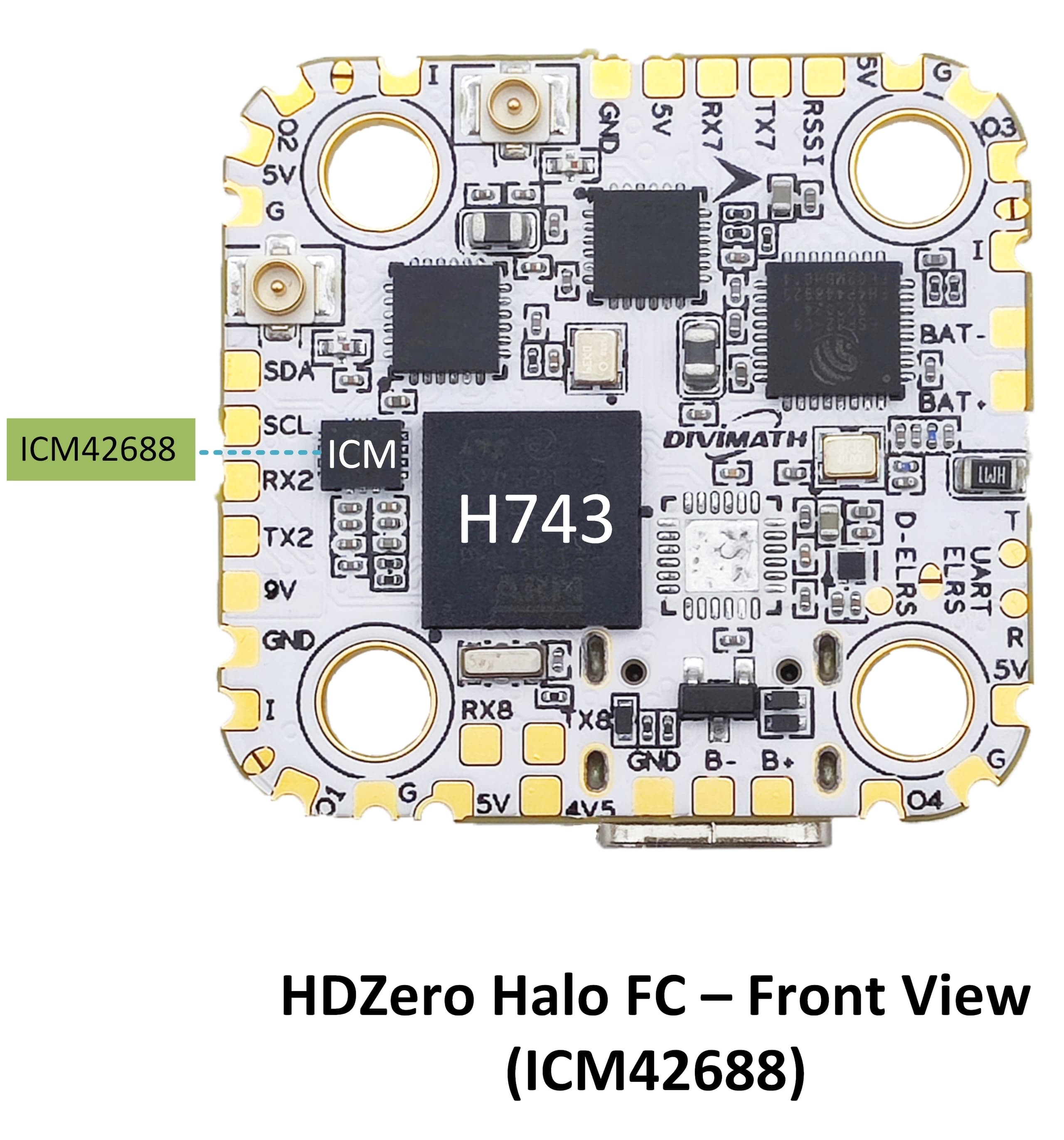 HDZero Halo Flight Controller (ICM42688 version) for fpv drones 6
