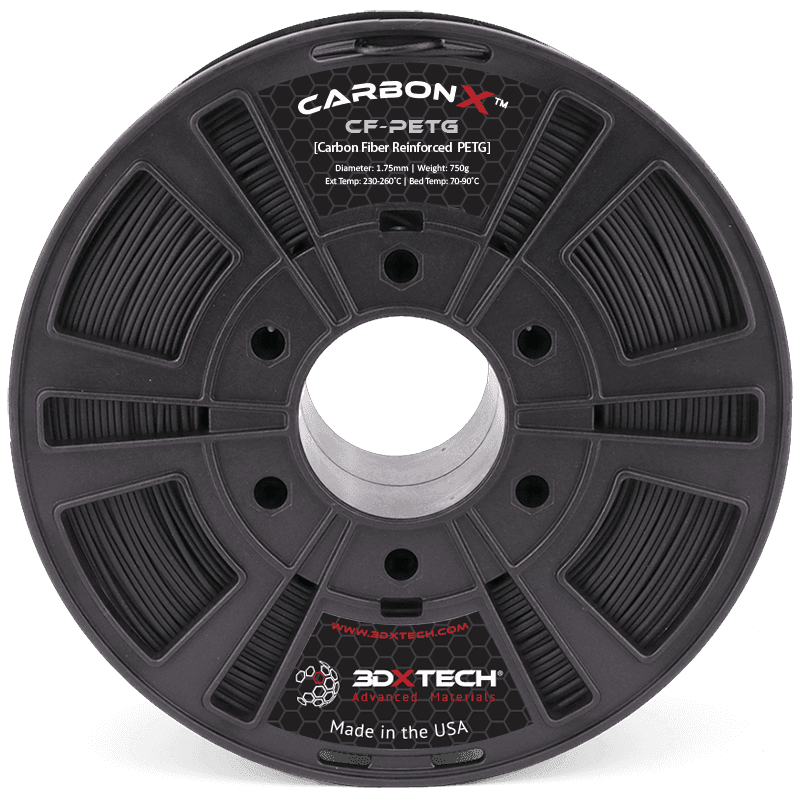 3DXTech CarbonX PETG + CF15 (Carbon Fiber Reinforced) Filament 1.75mm for fpv drones