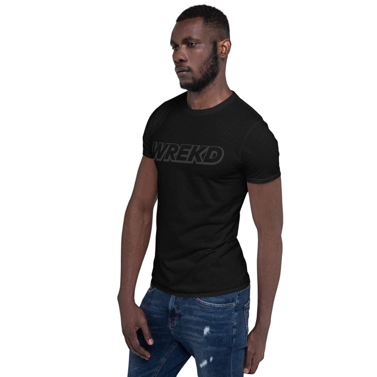 WREKD Black on Black Short-Sleeve Unisex Tee for fpv drones 2