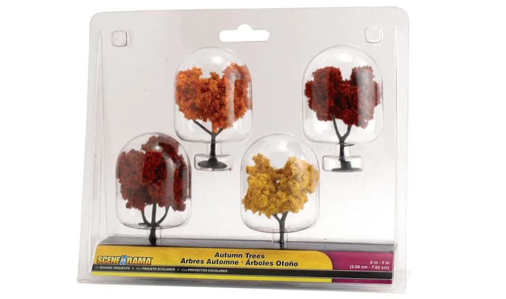 Woodland Scenics SP4153 HO Autumn Trees 2 to 3in Scene-A-Rama Diorama (4) for fpv drones