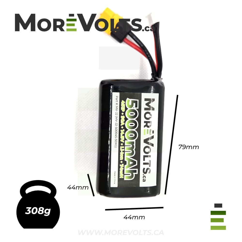 More Volts 4S 5000mAh Li-Ion Battery for fpv drones 3