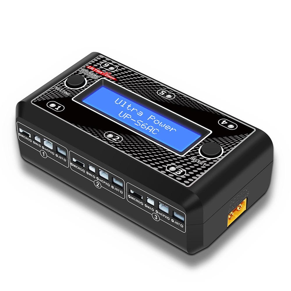 EMAX Ultra Power UP-S6AC 6x4.35W 1S AC-DC LiPO-LiHV Battery Charger With Micro MX MCPX JST for fpv drones 4