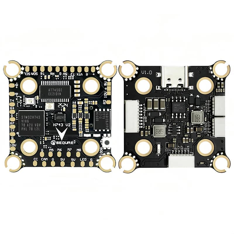 Sequre H743 V2 & E70 G1 4-8S Stack H743 V2 ICM42688P Flight Controller and 70A AM32 128K 4in1 ESC - 20x20mm for fpv drones 3