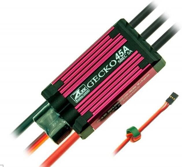 ZTW Gecko 45A Aircraft ESC 5A SBEC 2-6S LiPo ESC Speed Controller for Rc airplan and RC FPV Drone for fpv drones 1