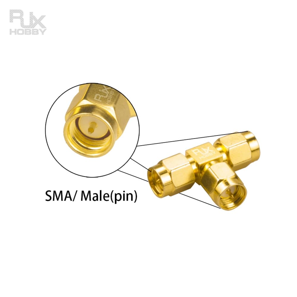 3-weg SMA (Male) naar 2 Dual SMA (Male) Adapter (2 stuks) for fpv drones 1