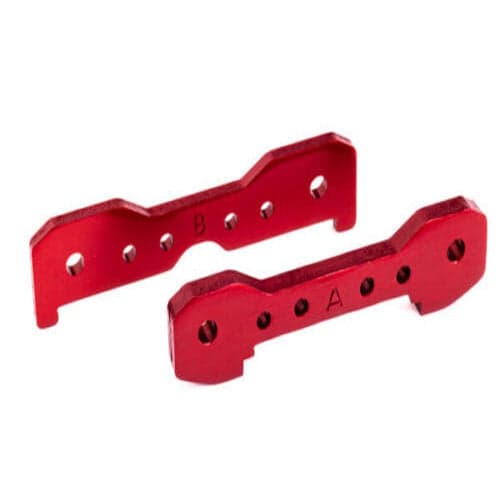 Traxxas 9527R Tie bars, front, 6061-T6 aluminum (Red titanium-anodized) for fpv drones