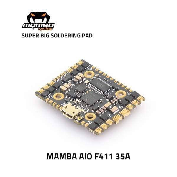 Diatone Mamba F411 35A AIO 6S 8bit Flight Controller Stack - 20mm