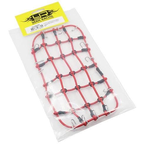 Yeah Racing 1/10 RC Crawler Scale Accessory Luggage Net 200mm x 110mm Red for fpv drones 1