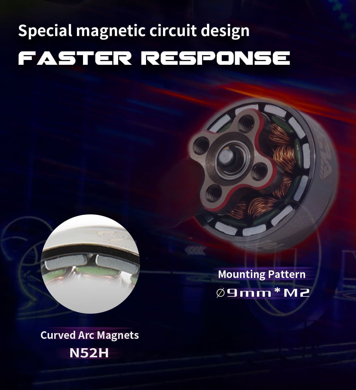 Axis AF144 1404 Brushless FPV Motor (4510kV) for fpv drones 5