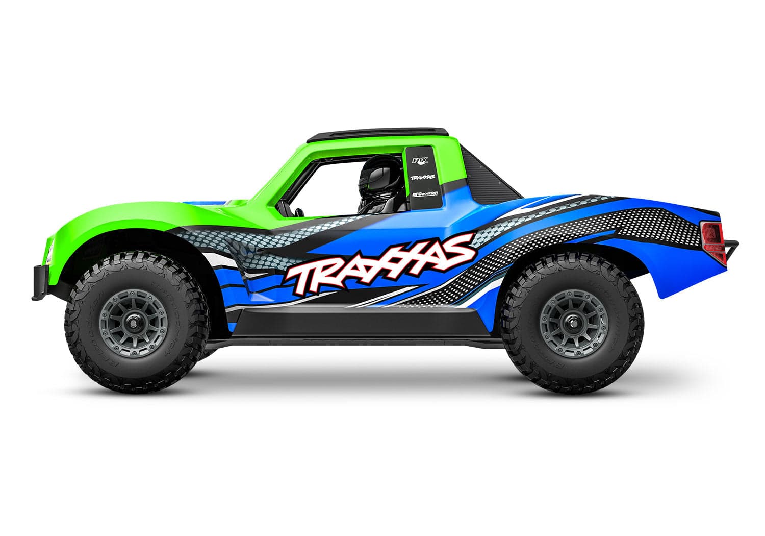 Traxxas Mini Slash Brushless 1/16 4WD RTR Short Course Truck Green for fpv drones 1