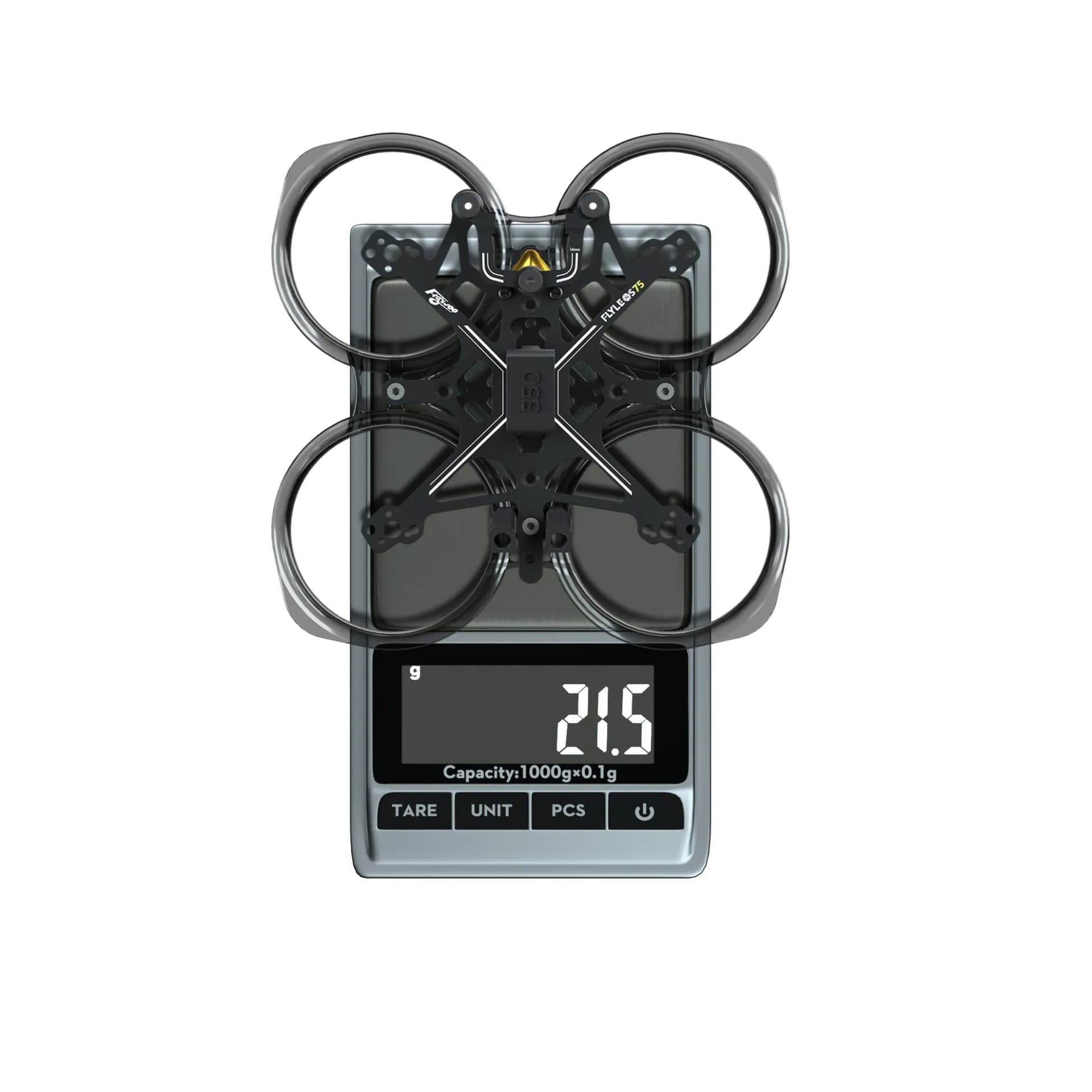 Flywoo FlyLens 75 O3 Frame Kit - Lite - Clear Black for fpv drones 1