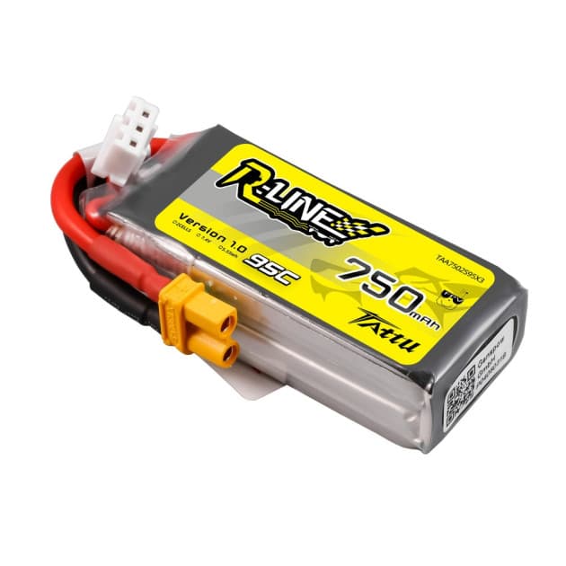 Tattu R-Line 750mAh 2S 95C Lipo battery for drones for fpv drones 3
