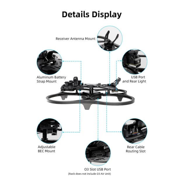 GEPRC Cinelog30 V2 FPV drone frame for fpv drones 6
