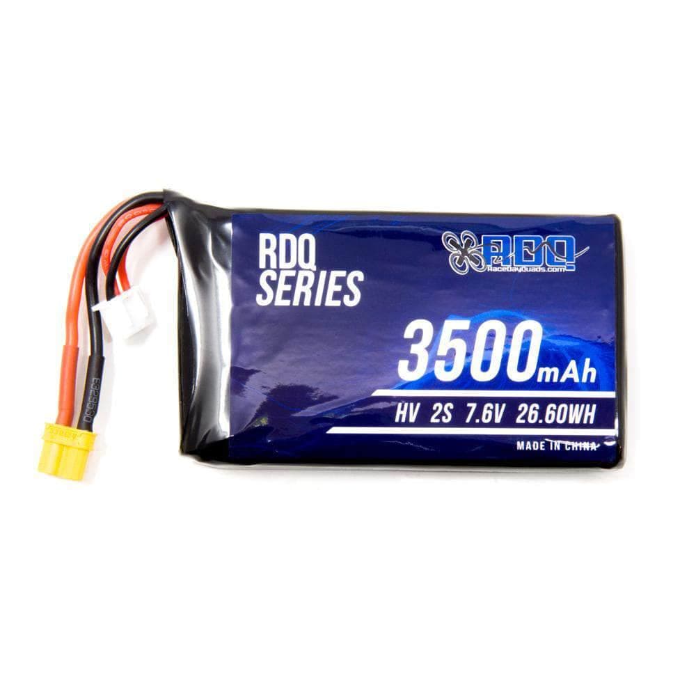 RDQ Series 7.6V 2S 3500mAh 2C QX7 Compatible HV LiPo Battery - XT30 for fpv drones 1