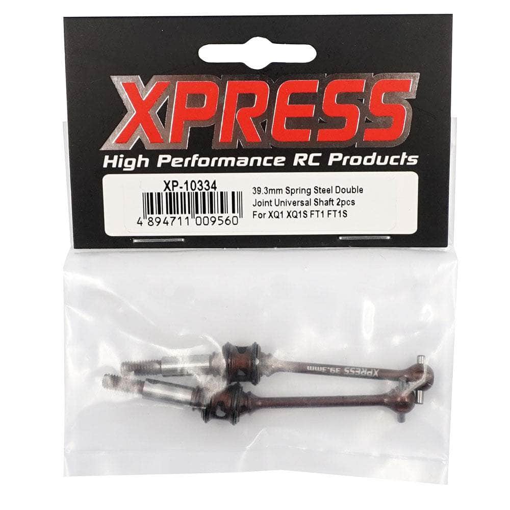XP-10334, 39mm Spring Steel Double Joint Universal Shaft 2pcs for fpv drones 1