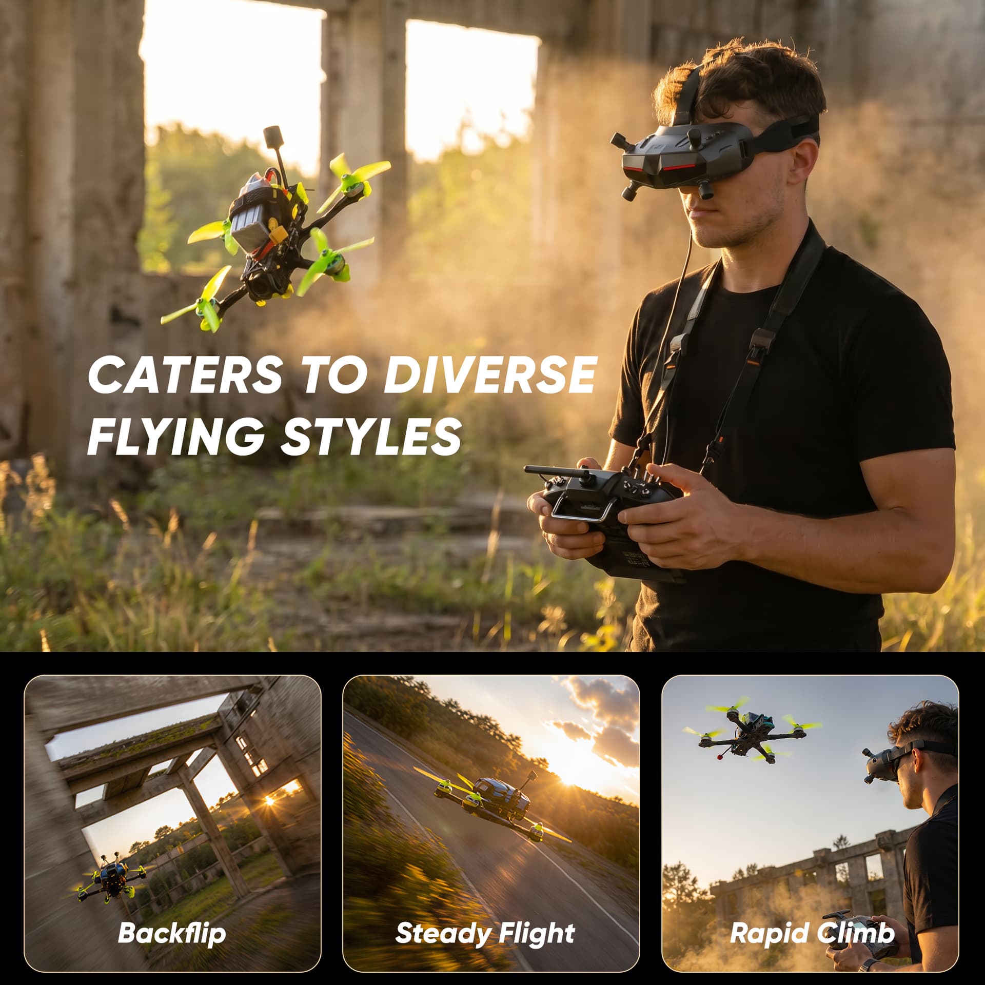 T-HOBBY 5" Freestyle FPV 6S Power System Kit - Pre-Matched Motor Stack Combo Beginner Friendly for fpv drones 2