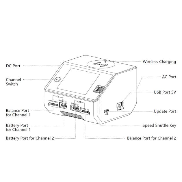 HOTA D6 Ultra charger for Lipo batteries for fpv drones 9