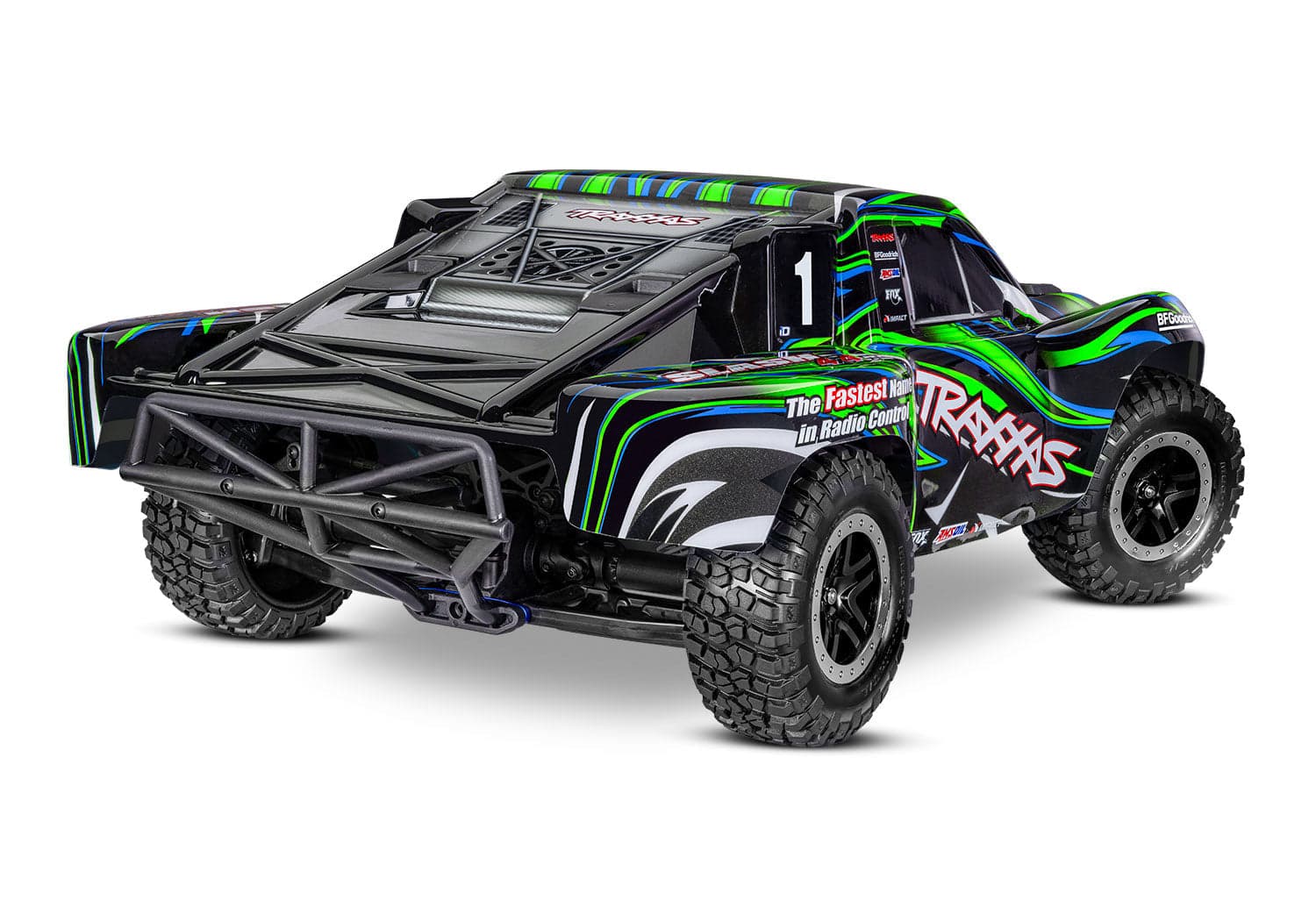 Traxxas Slash VXL 1/10 RTR 4x4 Brushless Short Course Truck Green for fpv drones 1