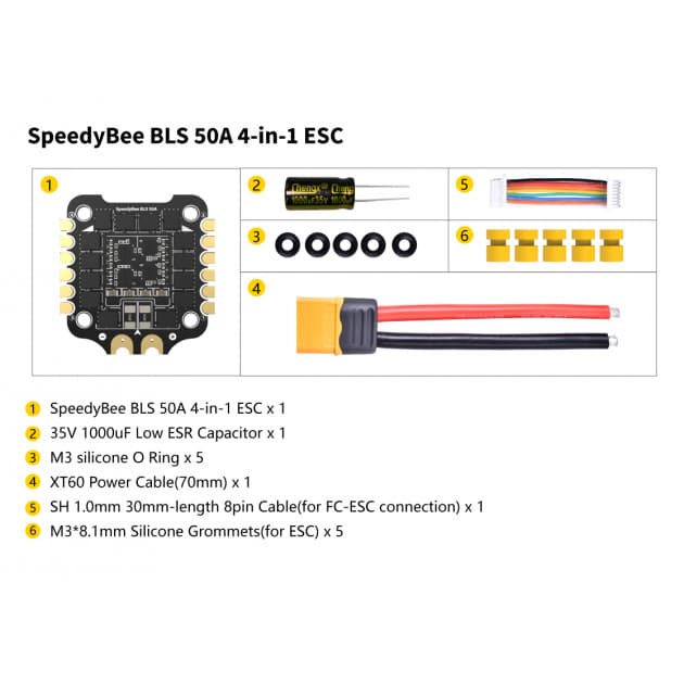SpeedyBee 50A BLS controller for drones for fpv drones 4