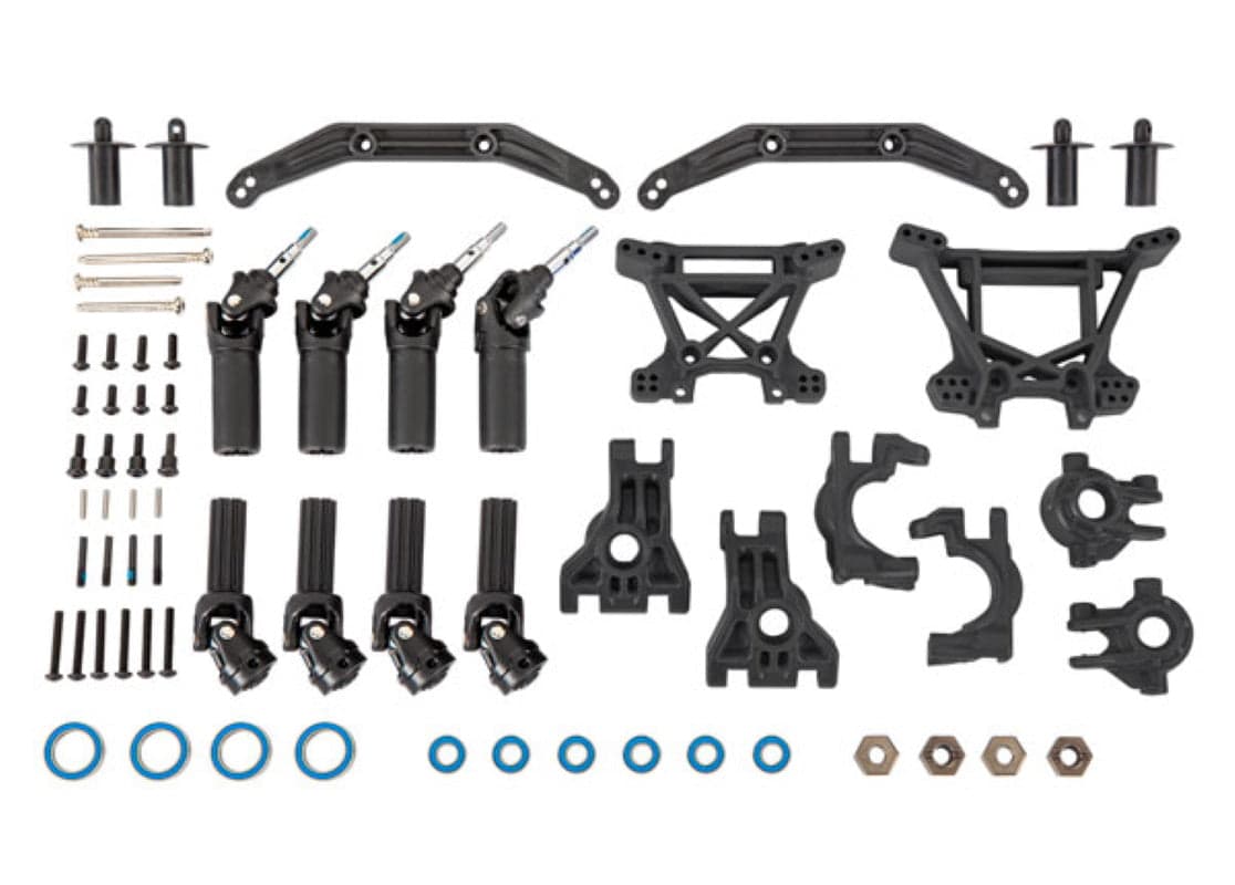 Traxxas 9080 Extreme Heavy Duty Upgrade Slash / Rustler 4x4 Hoss BLACK for fpv drones