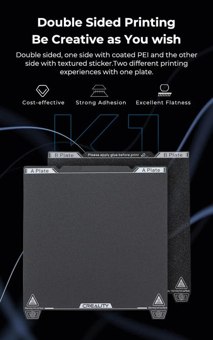 Creality K1/Ender 3 V3 Black Texture PEI Build Plate for fpv drones 2