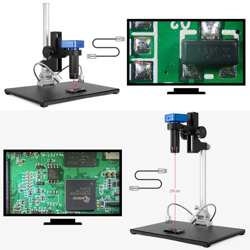 Andonstar AD1605 4K HDMI FHD Digital Microscope HDMI/USB 150X Camera Set For Phone PCB SMD CPU Soldering Watch camera Repair for fpv drones 5