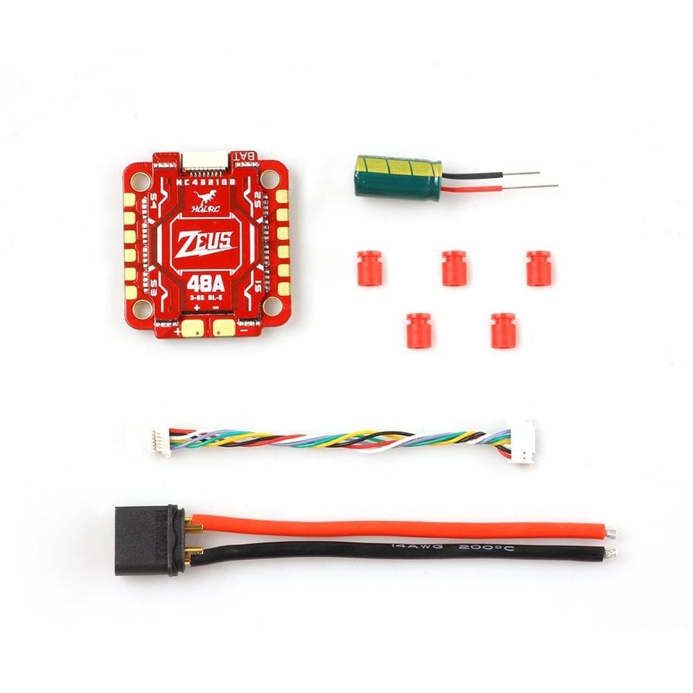 HGLRC Zeus 48A 4in1 ESC 3-6S BL_S with Heat Sink - 30x30mm for fpv drones 5
