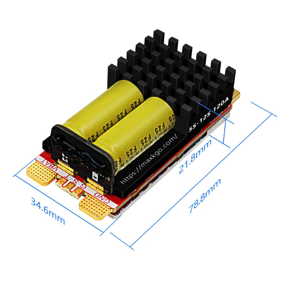 MAXKGO 120A Brushless Speed Controller 5-12S, AM32 128KHz PWM ESC for RC Multirotor, Airplane, Boat, Car & Plant Protection Drone for fpv drones 6