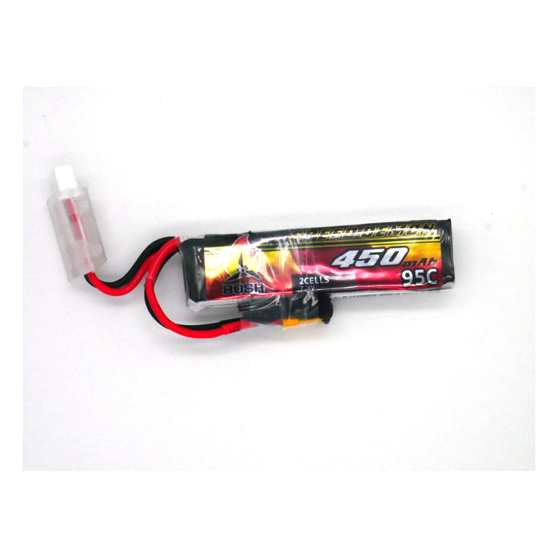Bosh Speed Demon V2 2s 450mAh 95C FPV LiPo Batteries with XT30 - Long Pack for fpv drones 5