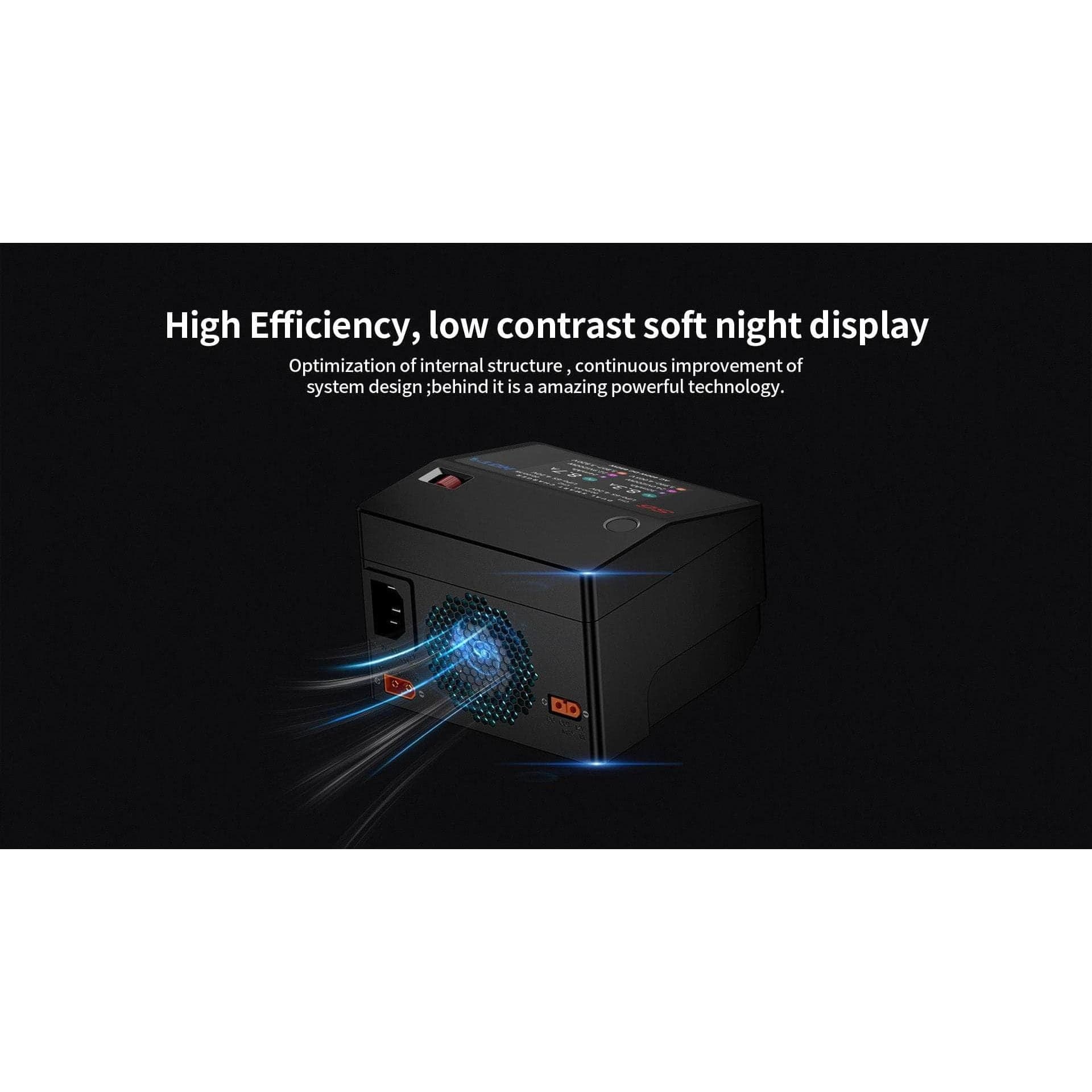 HOTA S6 400W 15A 1-6S Dual Channel AC/DC Smart Charger - Black for fpv drones 9