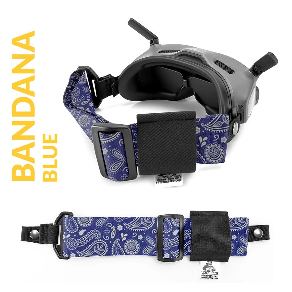 FatStraps HD Goggle Strap - DJI Goggles 2 / Walksnail Avatar Goggles X - 2.5  for fpv drones