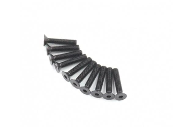 10x M3 Countersunk Hex Screw Black (M3 x6, M3 x8, M3 x10, M3 x12, M3 x14, M3 x16, M3 x18) for fpv drones 6