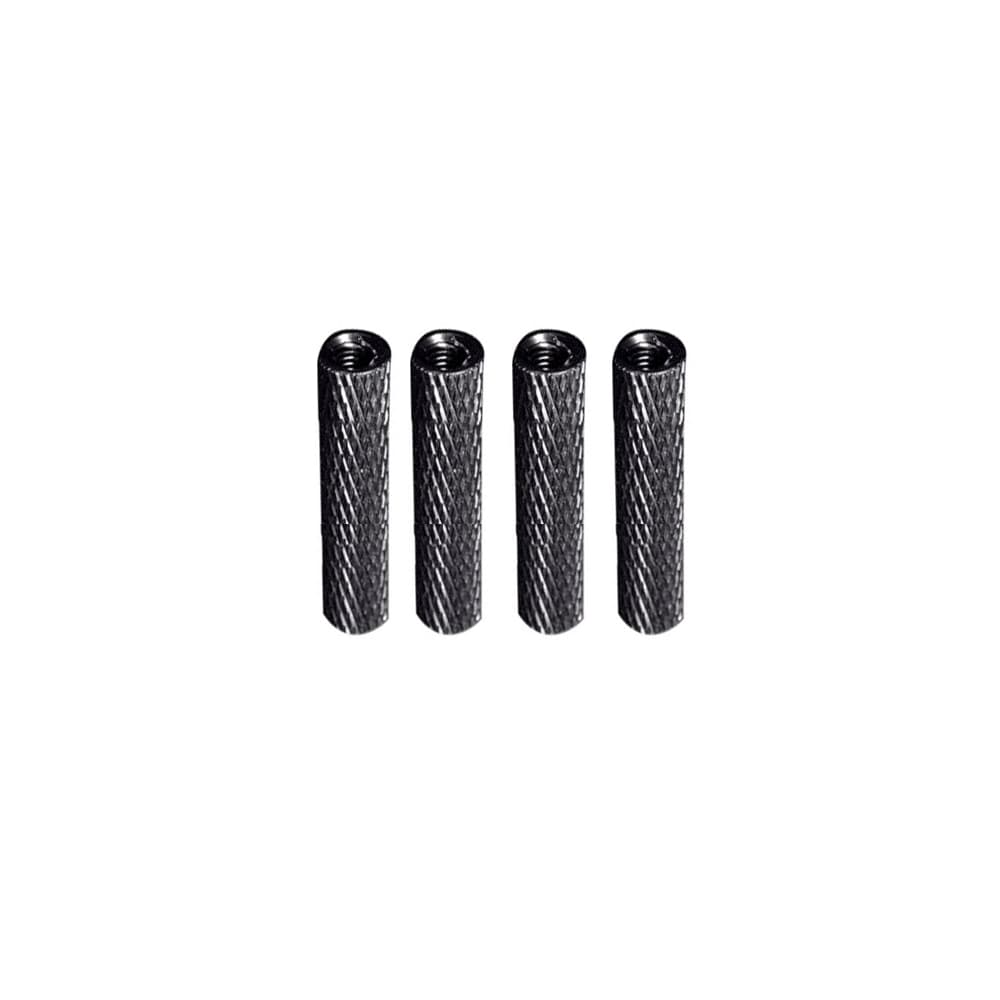 M3 Aluminium Standoffs (4 stuks) - GEKARTELD - 25mm - ZWART for fpv drones